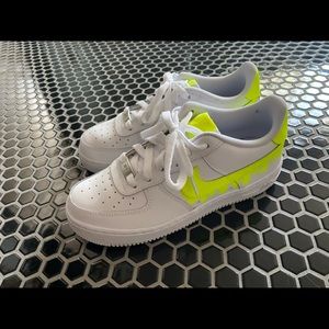 CUSTOM AIRFORCE ONE NEON DRIP